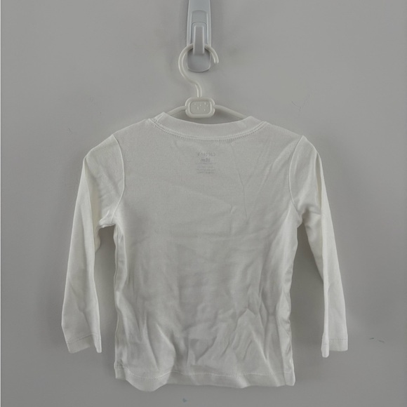 Carter's Soft White Long Sleeve Tee - Picture 2 of 3
